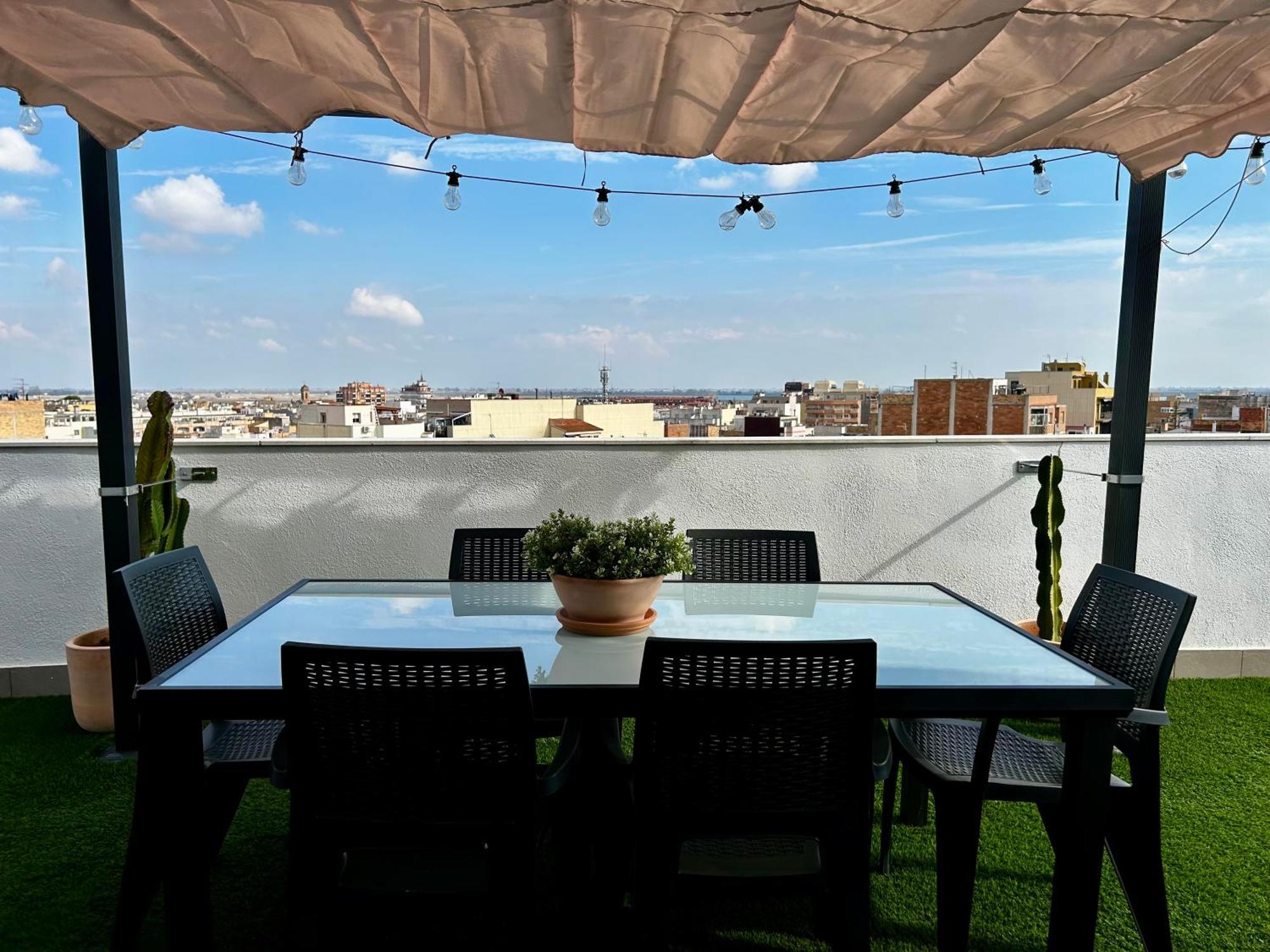 Lo balconet del Delta. Àtic-dúplex vacacional. Amposta Exterior foto